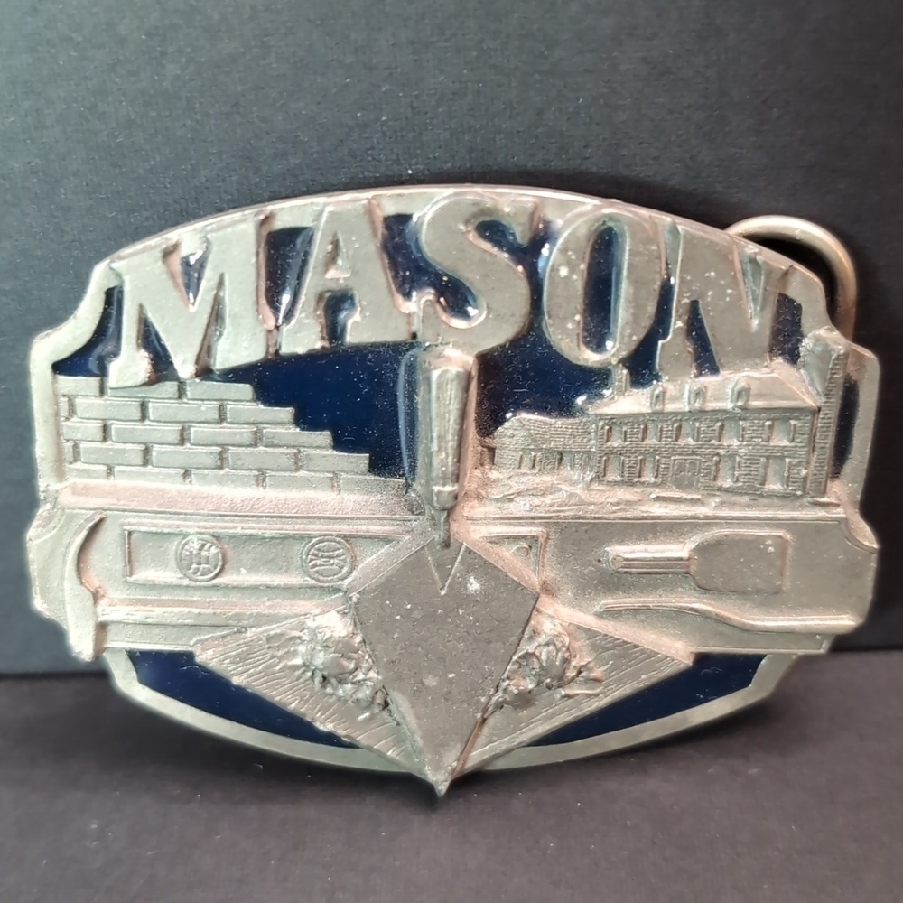 1988 Mason Siskiyou Buckle Co.Fine Pewter Men's Belt Buckle.